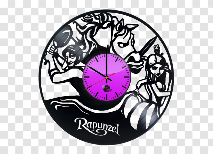 Rapunzel Clock Font - Purple - WALL DISNEY Transparent PNG