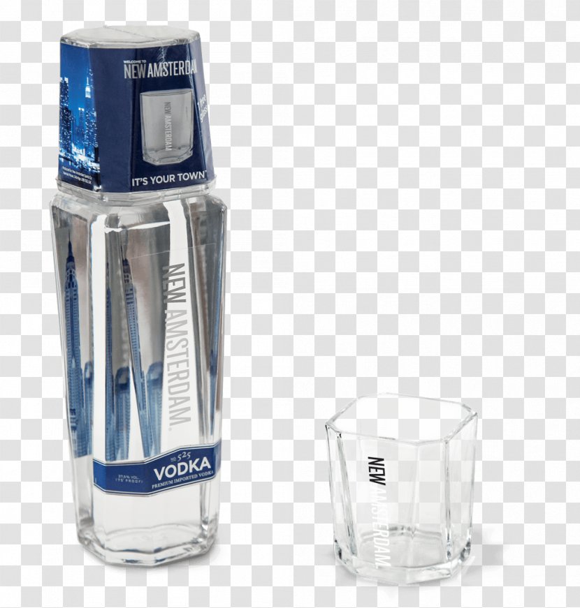 Marketing Glass Bottle Clamshell - Vodka Packaging Transparent PNG