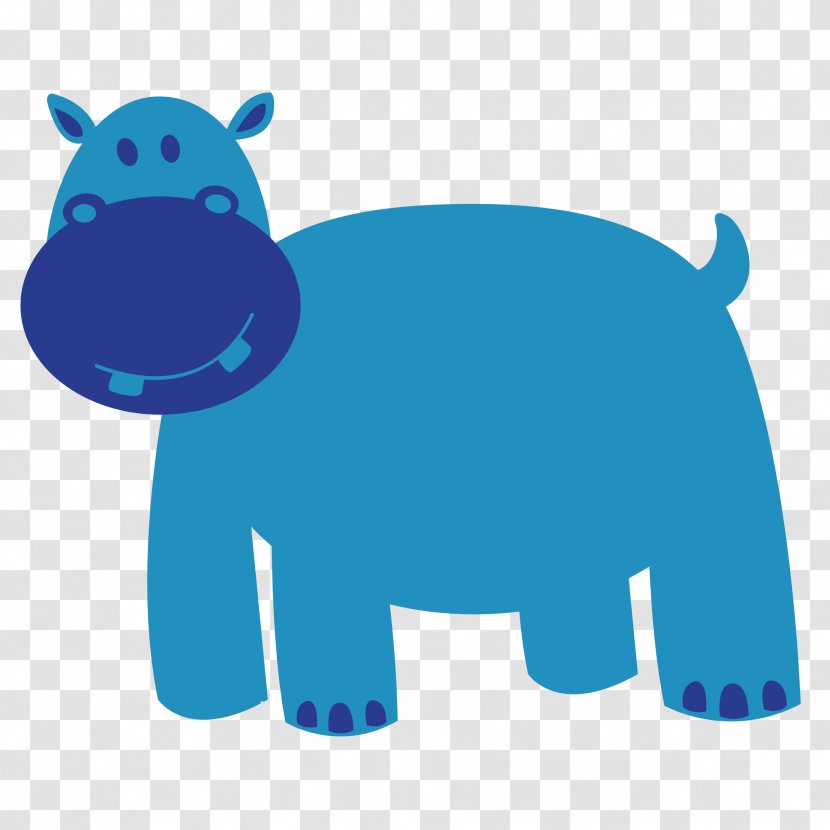 Hippopotamus Animal Clip Art - Mammal - Animals Vector Transparent PNG