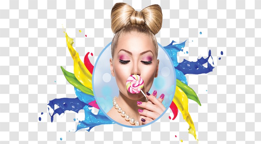 Lollipop Hair Coloring Beauty - Tree - Holi Splash Transparent PNG