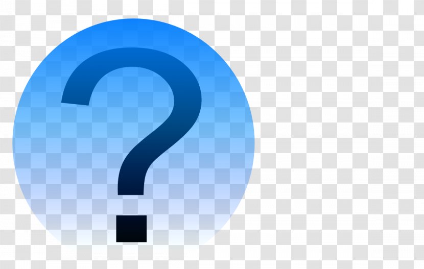 Public Domain Trademark Copyright Question Mark - Blue - Point Button Type Transparent PNG