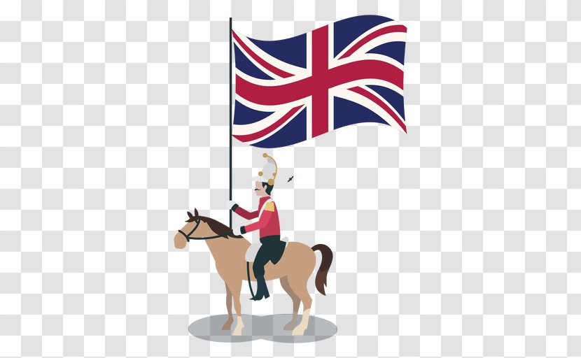 Flag Of Great Britain The United Kingdom England - Mustang Horse - Vector Transparent PNG