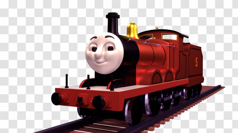 James The Red Engine Train Toby Tram Thomas Edward Blue - Rolling Stock Transparent PNG
