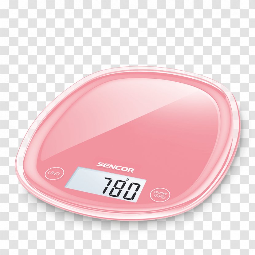 Sencor SKS 30WH Measuring Scales Kitchen Scale - Pink Transparent PNG