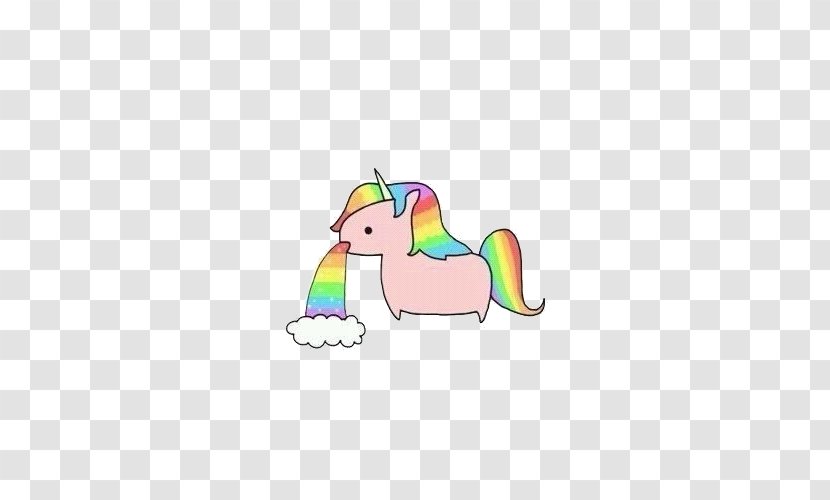 Unicorn Vomiting Narwhal Color Rainbow - Drawing Transparent PNG