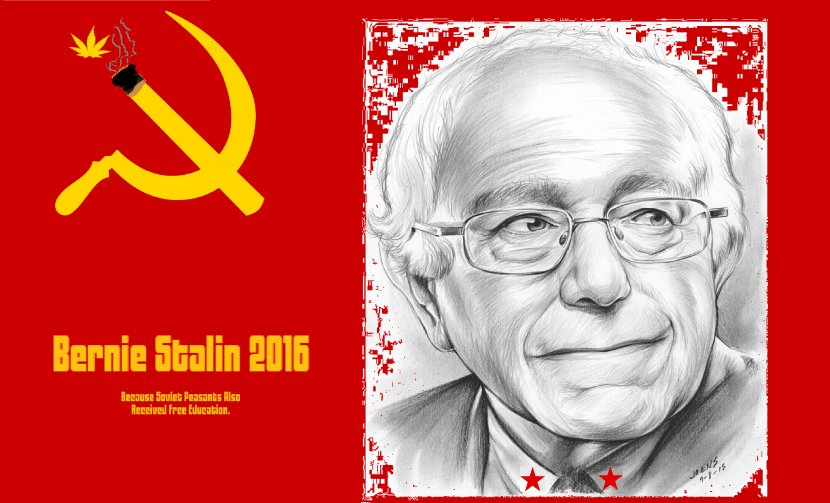 Bernie Sanders Brooklyn Drawing Art President Of The United States - Happiness - Stalin Transparent PNG