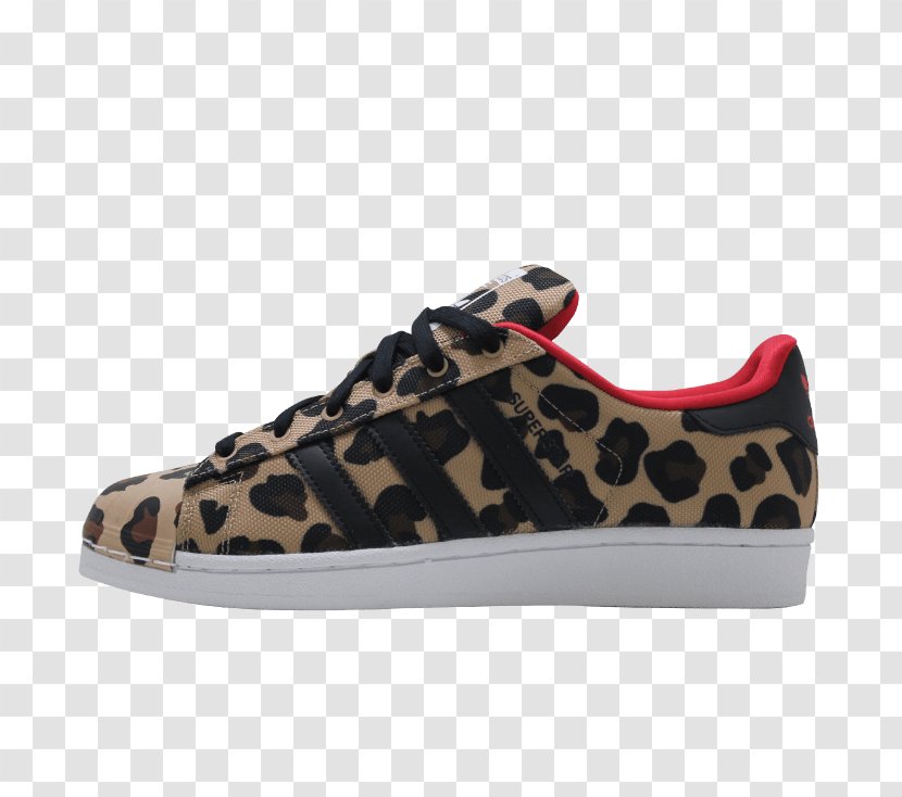 Shoe Sneakers Adidas Superstar Originals - Leopard - Animals Watercolor Transparent PNG