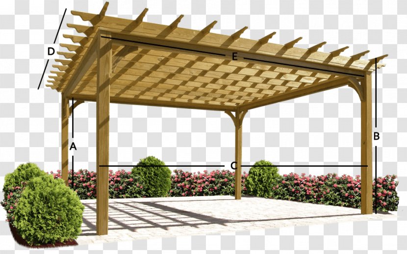 Pergola Gazebo Wood Deck Patio Transparent PNG