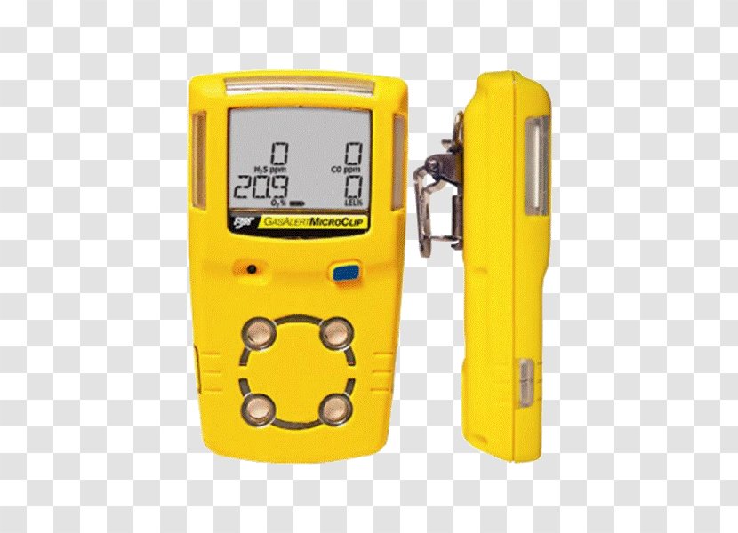 Gas Detector Confined Space Meter - Yellow - Literacy Day Transparent PNG
