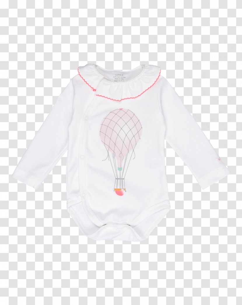 Long-sleeved T-shirt Baby & Toddler One-Pieces Bodysuit - White - Hot Ballon Transparent PNG