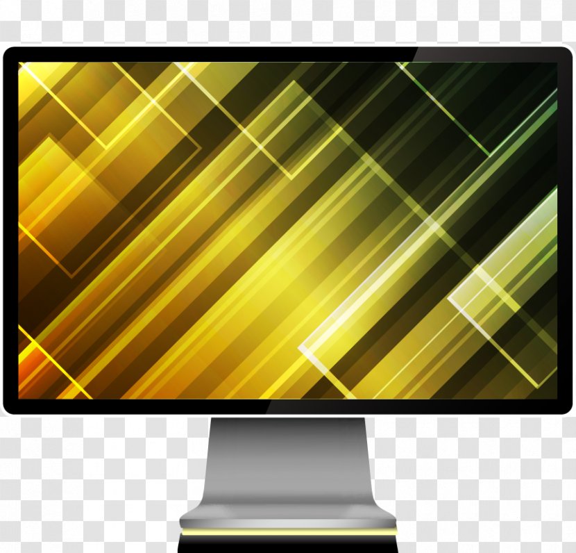 Light Desktop Wallpaper Gold Green - Multimedia - Vector Computers Transparent PNG