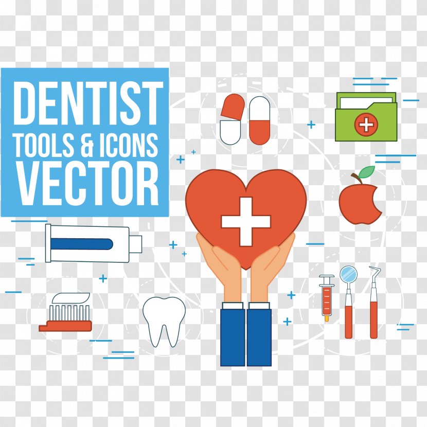 Dentistry Illustration - Logo - Vector Medical First Aid Tools Transparent PNG