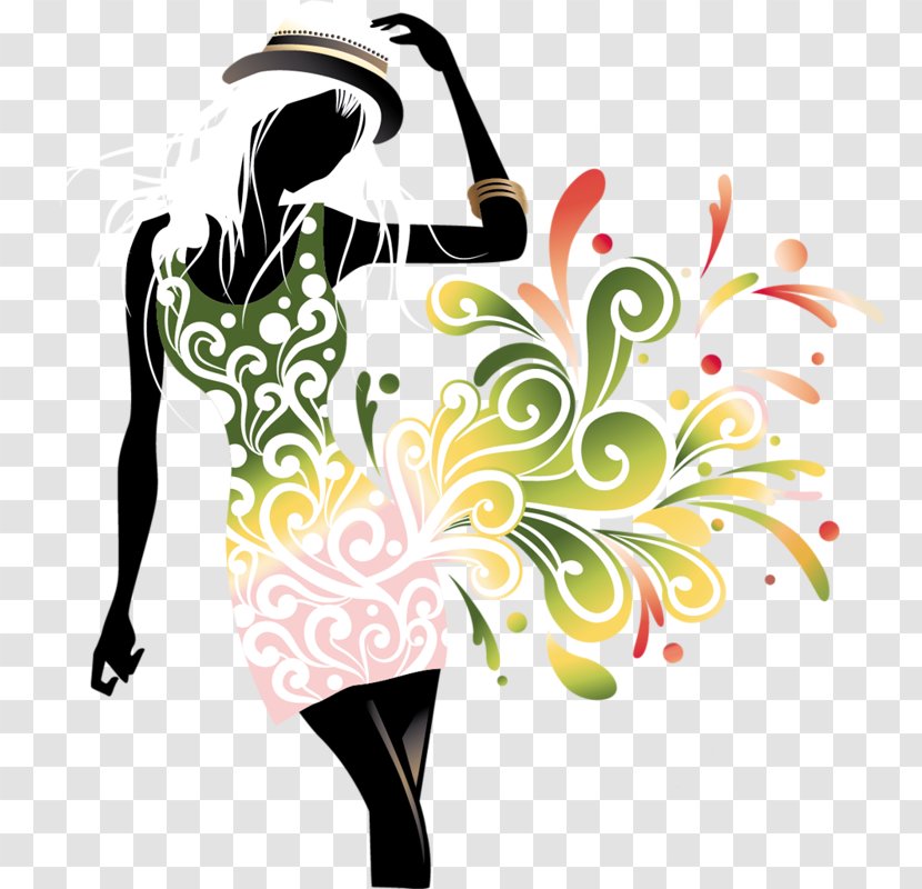 Silhouette Photography Illustration - Cartoon - Hand-painted Woman Transparent PNG
