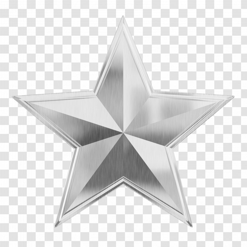 Icon - Pattern - Silver Star Transparent PNG
