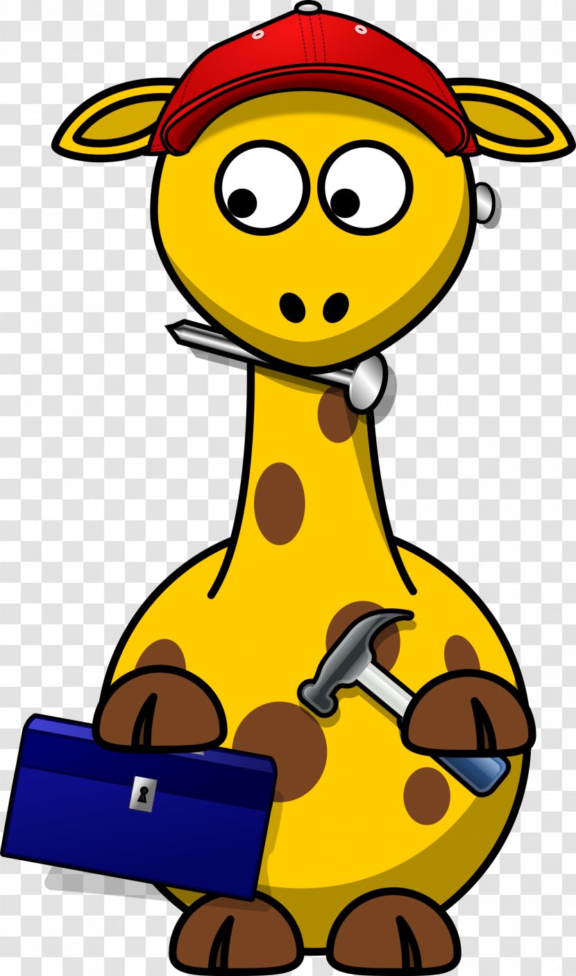 Giraffe Clip Art - Cartoon - Secret Agent Clipart Transparent PNG