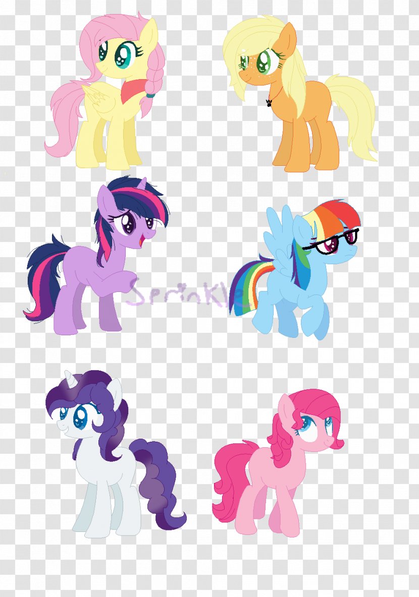 Pony Pinkie Pie Rainbow Dash Applejack Rarity - Heart - Watercolor Transparent PNG