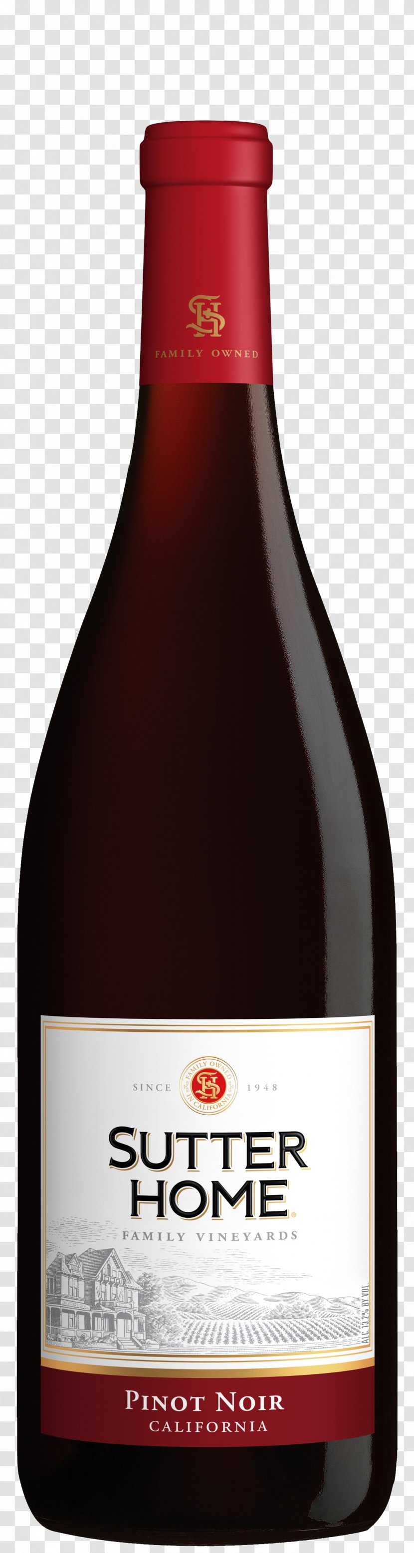 2006 Sutter Home Pinot Noir Red Wine Chardonnay - Alcoholic Beverage Transparent PNG