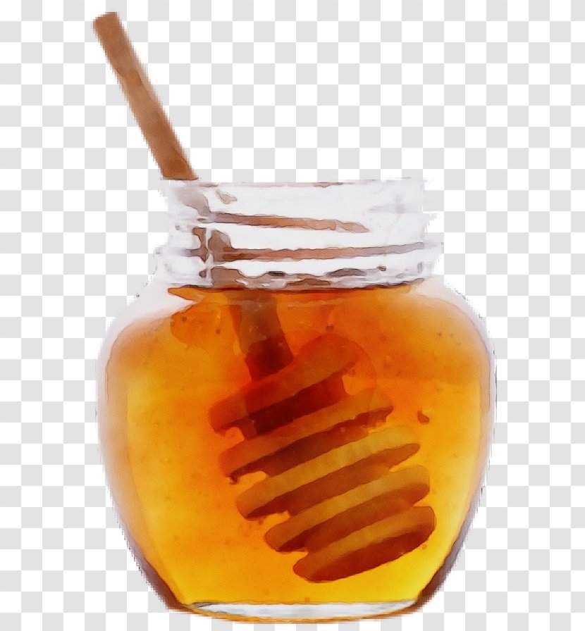 Food Honey Ingredient Mason Jar Cuisine - Watercolor Transparent PNG