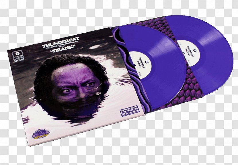 Drunk Drank Phonograph Record Disc Jockey The Chopstars - Watercolor - Purple Transparent PNG
