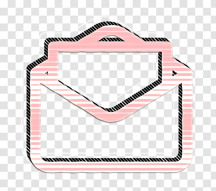 Letter Icon Mail Message - Pink - Paper Product Transparent PNG
