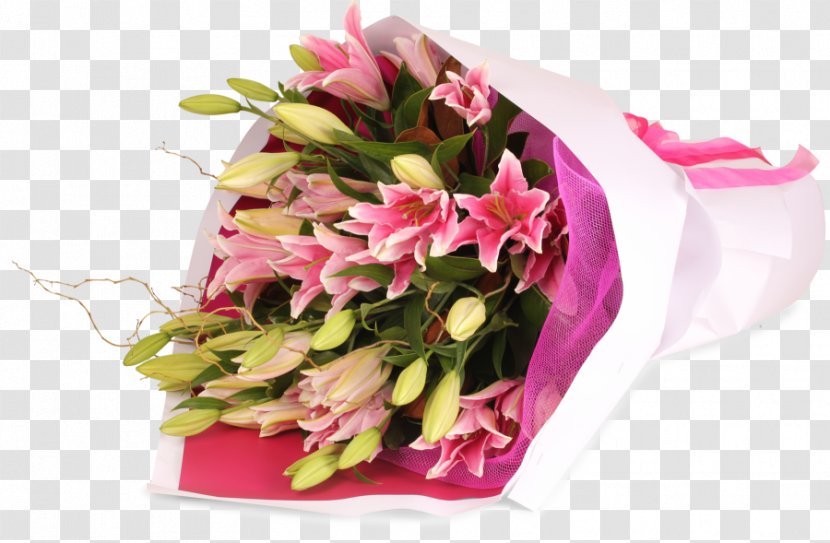 Flower Bouquet Floral Design Cut Flowers Lilium - Plant Transparent PNG
