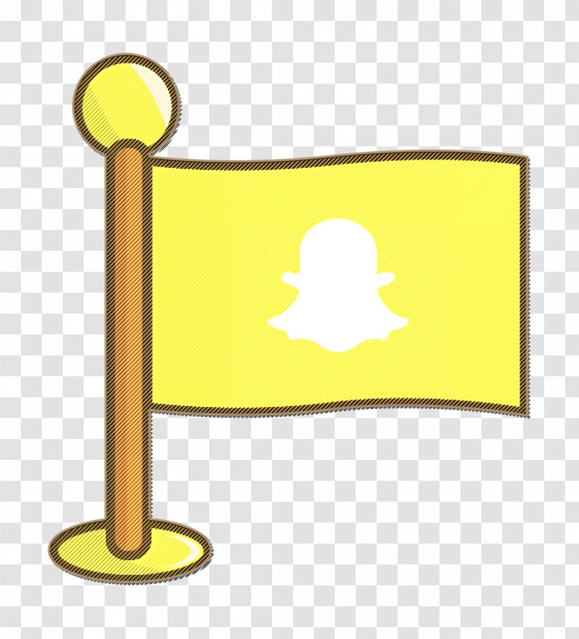Flag Icon Media Networking - Yellow Social Transparent PNG