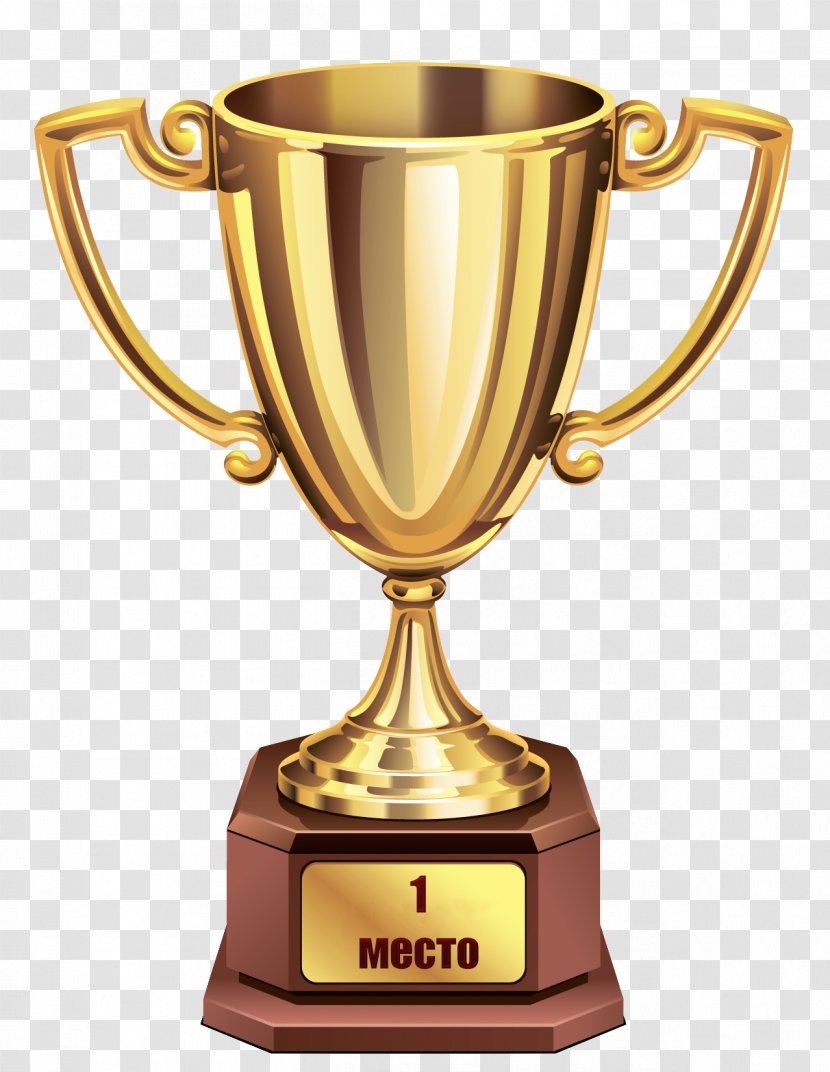 Award Trophy Clip Art Medal - Gold Cup Transparent PNG