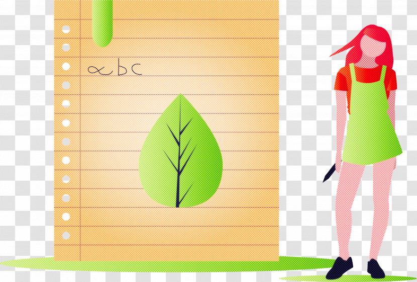 Learning Notebook Girl Transparent PNG