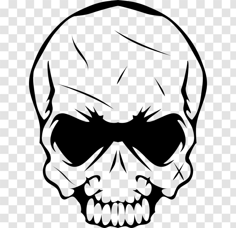 Skull Bone - Cartoon - Illustration Transparent PNG
