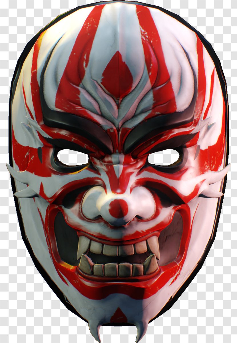 Payday 2 Yakuza Mask Overkill Software Gang - Playstation 4 - Army Of Two Transparent PNG