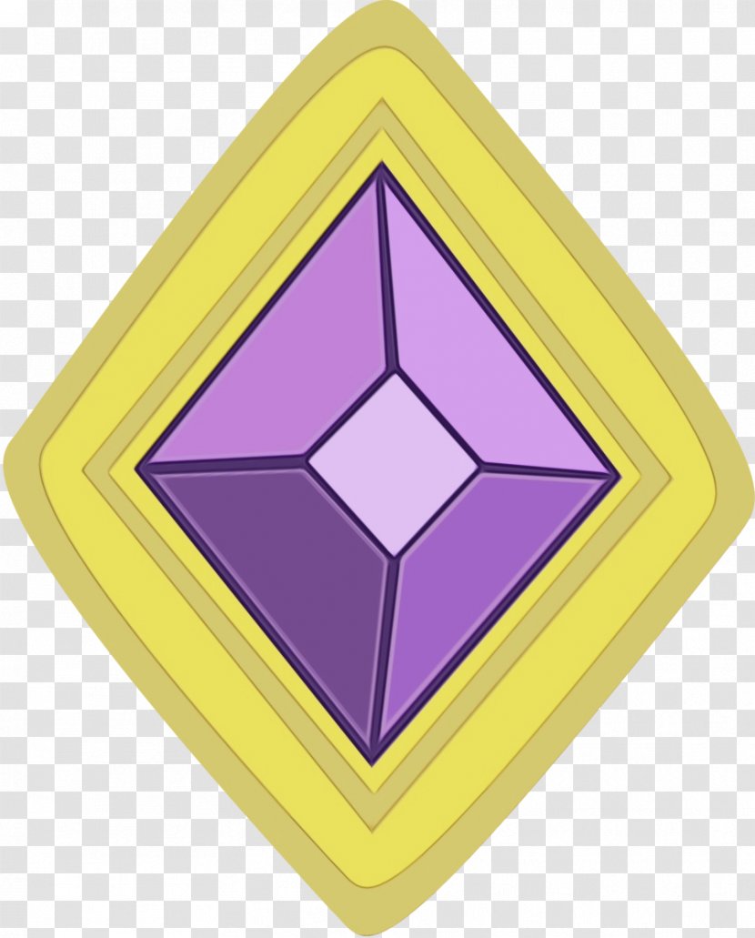 Purple Yellow Violet Symbol Triangle - Logo Transparent PNG
