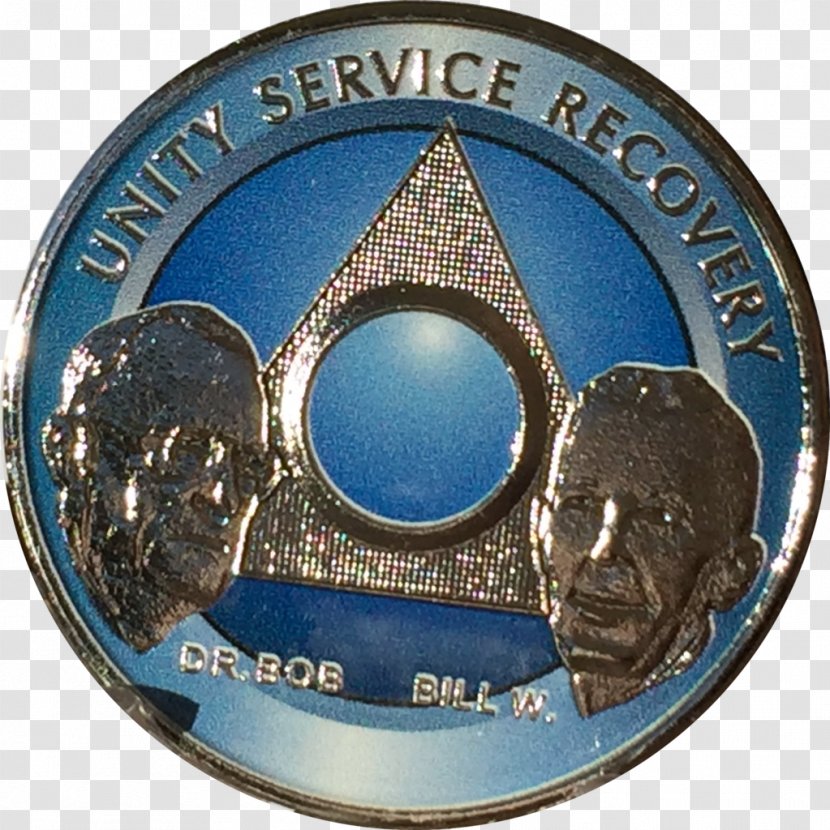Bill W. And Dr. Bob Alcoholics Anonymous Sobriety Medal Coin Transparent PNG