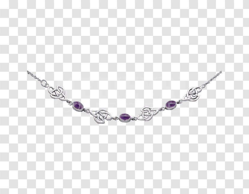 Amethyst Bracelet Necklace Body Jewellery - Chain - Infinity Gems Transparent PNG