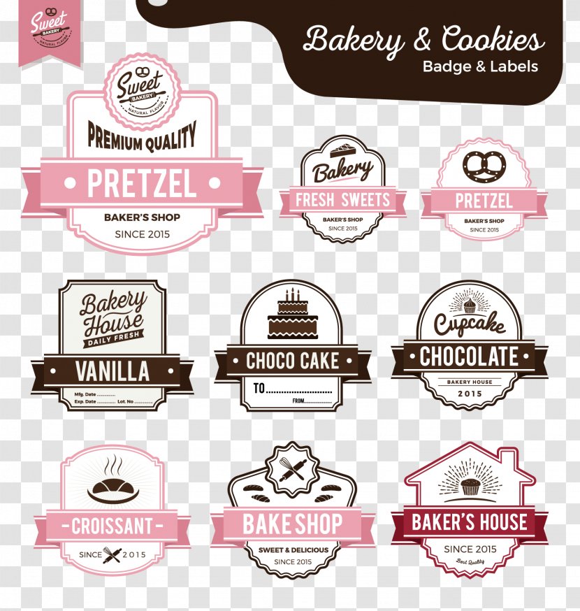 Bakery Cake Label Sweetness - Text Transparent PNG