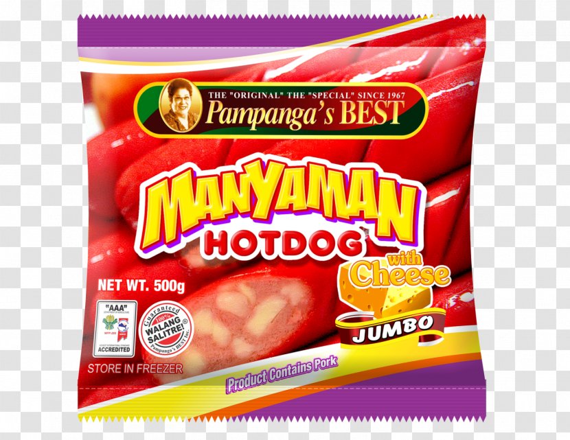 Hot Dog Food Vegetarian Cuisine Pampanga's Best Plant Cheese - Pampanga Transparent PNG