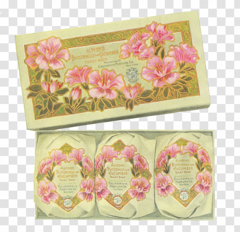 Floral Design Pink M Rectangle - Soap Box Transparent PNG