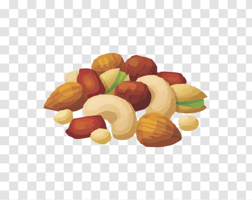 Nut Mixed Nuts - Drawing - Legume Fruit Transparent PNG