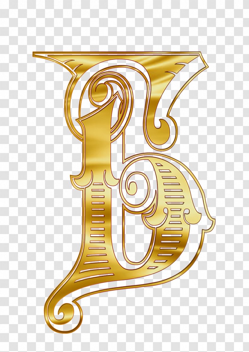 Letter Russian Alphabet Cyrillic Script - Brass - B Transparent PNG