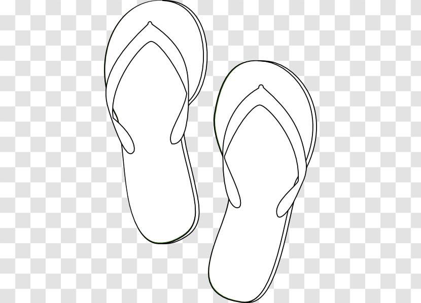 Slipper Flip-flops Sandal Drawing Clip Art - Neck - Flipped Cliparts Transparent PNG
