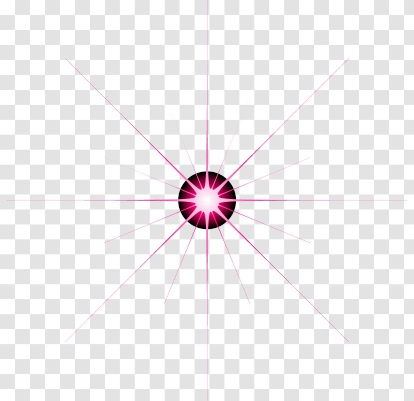 Circle Pink Pattern - Red Star Transparent PNG