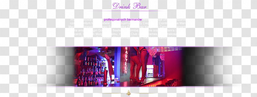 Brand Font - Magenta - Cocktails Night Transparent PNG