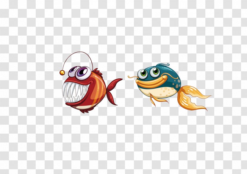 Cartoon Fish - Child - Seabed Transparent PNG