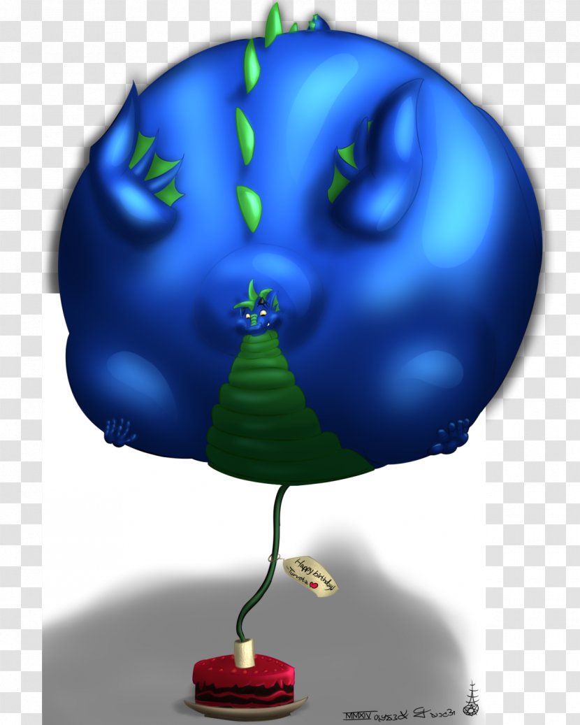 Cobalt Blue Tree Sphere Transparent PNG