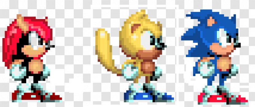 Sonic Mania Sprite The Hedgehog 2 Knuckles Echidna & - Pixel Transparent PNG