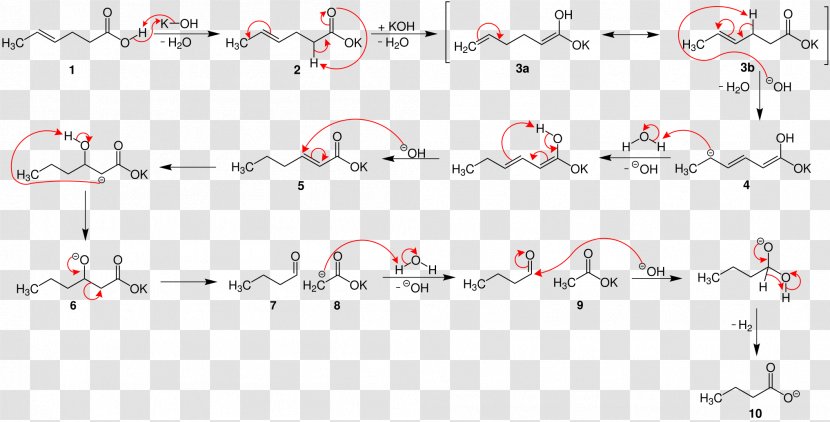 Varrentrapp Reaction Chemical Potassium Hydroxide Acid Name - Mechanism - M V Kamath Transparent PNG