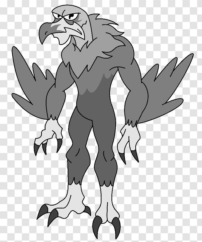 Bird Of Prey Ghoul Legendary Creature Cartoon Drawing - Tail - Roaming Transparent PNG