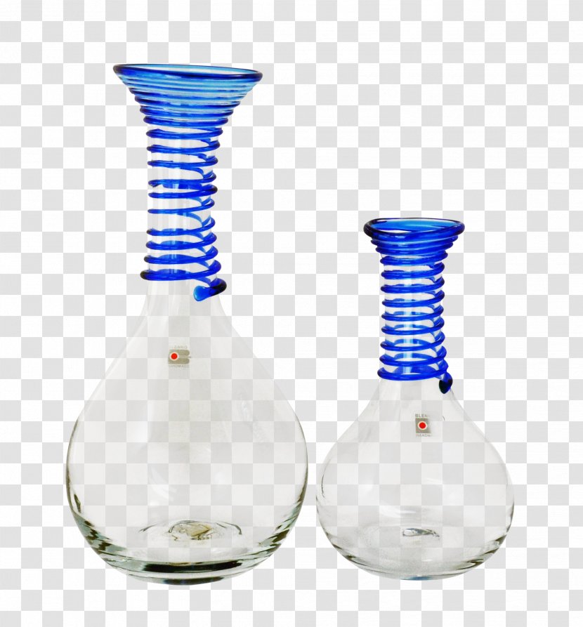 Glass Decanter Cobalt Blue Laboratory Flasks Transparent PNG