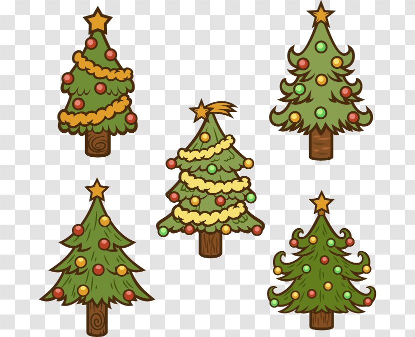 Christmas Tree Ornament Drawing - Party - Five Transparent PNG