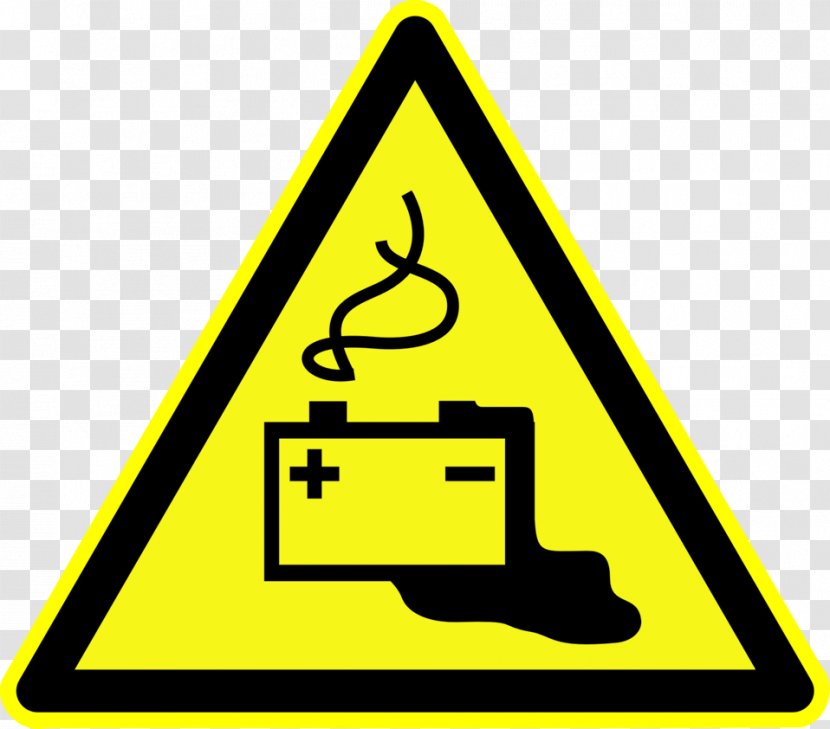 Warning Sign Safety Hazard Symbol - Automotive Battery - According Transparent PNG