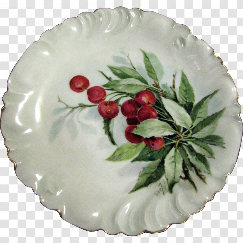 Tableware Platter Ceramic Plate Porcelain - Holly - Hand-painted Cherry Blossoms Transparent PNG